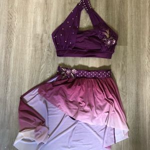Semi Custom Lyrical Dance Costume with Hairpiece